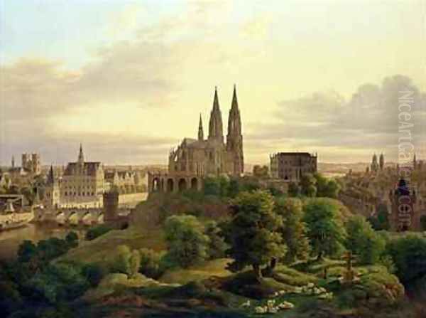 A Medieval Town in 1830 - view 1