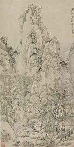 Cloudy Valley Retreat in the Yellow Mountains Qing dynasty by Hongren