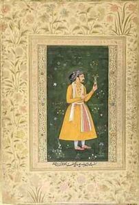 A Indian man Mughal by Abu'l Hasan