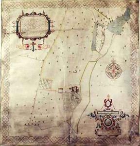 Map of the Manor of Shifnal Shropshire by J. Harrison