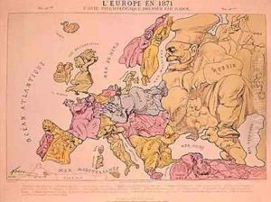 LEurope en 1871 by Paul Hadol