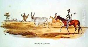 Driving in an Eland by William Cornwallis Harris