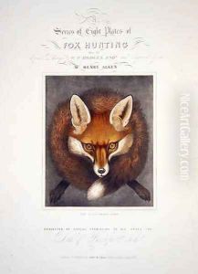 Title Page from A Series of Eight Plates of Fox Hunting by Walter Parry Hodges