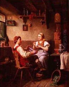 Winding wool by Alfred Hamacher