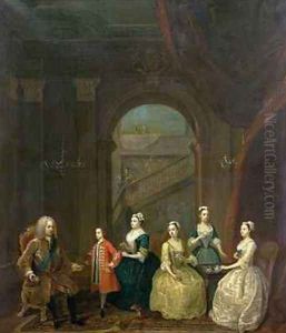 Thomas Wentworth 1672-1739 Earl of Strafford and his family