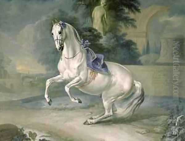 The White Stallion Leal en levade - view 1