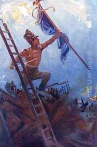Grant Captures the Eagle from Grant the Grenadier by Captain Edward Henry Handley-Read