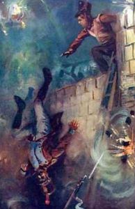 Hurled him into the Dreadful Ditch from Grant the Grenadier by Captain Edward Henry Handley-Read