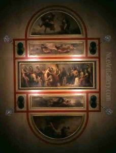 Ceiling in the Library and Dining Room by Henry Howard