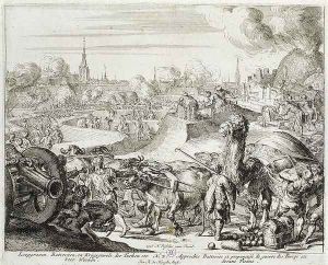 Vienna Print Cycle Turkish Position in Vienna by Romeyn de Hooghe