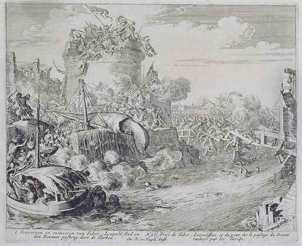 Vienna Print Cycle Conquering Tabor Island on the Outskirts of Leopoldstadt - view 1