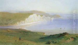 The Seven Sisters and the Mouth of the Cuckmere by Henry George Hine