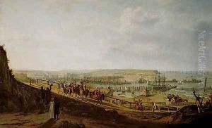 Napoleon I 1769-1821 Visiting the Camp at Boulogne by Jean-Francois Hue