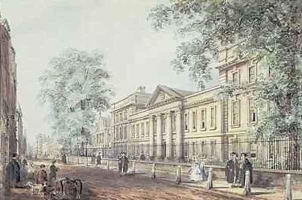 Emmanuel College Cambridge seen from St Andrews Street - view 1