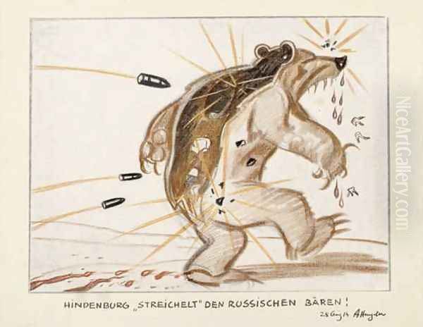Hindenburg pets the Russian Bear - view 1