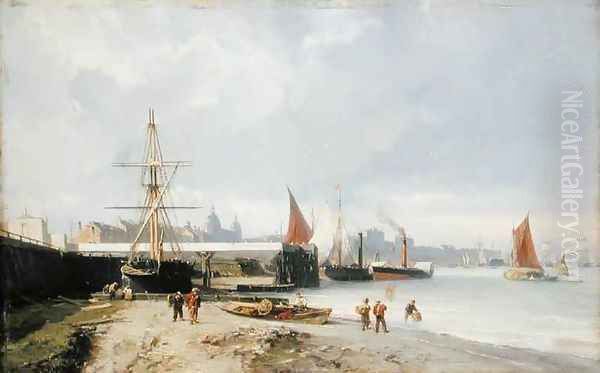 The Docks on the Bank at Greenwich - view 1