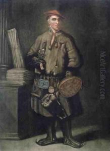 Carolus Linnaeus 1707-78 in his Lapland Dress by Hoffman, Martin