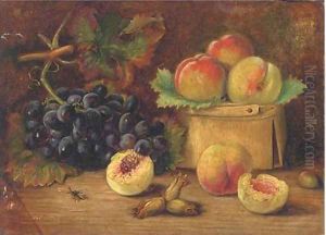 Peaches and grapes