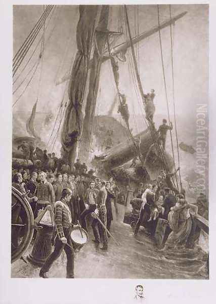 The Wreck of HMS Birkenhead off the Cape of Good Hope on 26 Feb 1852 - view 1