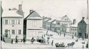 The Corner of Warren and Greenwich Street by Anne Marguerite Hyde de Neuville