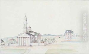 St Johns Church Presidents Square Washington DC by Anne Marguerite Hyde de Neuville