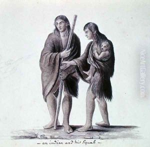 An Indian and his Squaw by Anne Marguerite Hyde de Neuville