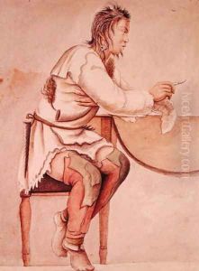 Portrait of an Indian Red Jacket by Anne Marguerite Hyde de Neuville
