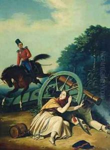 Scene from the 1812 Franco Russian War by Charles de Hampeln
