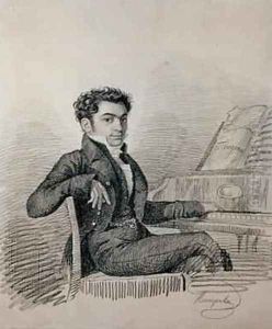 Portrait of the Composer Alexei N Verstovsky 1799-1862 by Charles de Hampeln