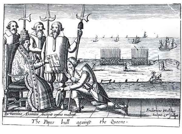 The Popes Bull against the Queen in 1570 - view 1