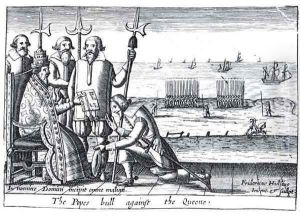 The Popes Bull against the Queen in 1570