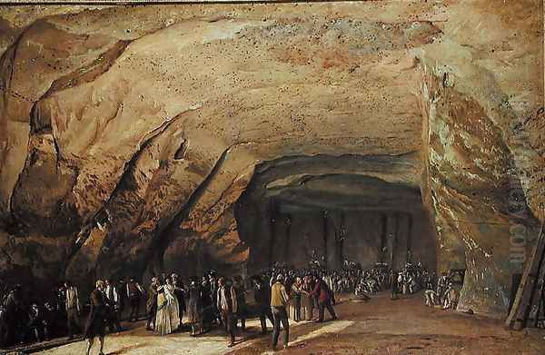Entrance and Interior of a Cave used as a Warehouse for Salt in Dieppedalle - view 1
