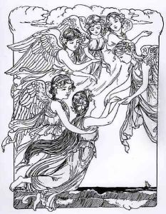 Illustration for The Little Mermaid tale by Hans Christian Andersen 1805-75