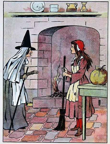 Cinderella with her Fairy Godmother - view 1