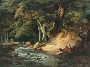 Jacques and the Wounded Stag by William and Romney, George Hodges