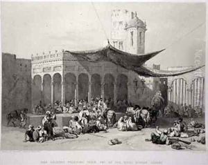 Panjab Sikh Soldiers Receiving their Pay at the Royal Durbar Lahore by Hardinge, Charles Stewart