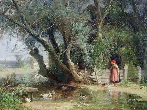 The Duck Pond by Eduard Heinel