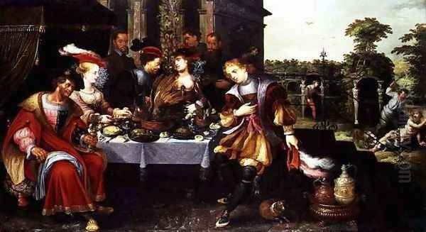 Lazarus at the Rich Mans Table - view 1