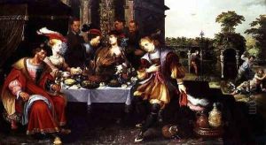 Lazarus at the Rich Mans Table by Kasper or Gaspar van den Hoecke