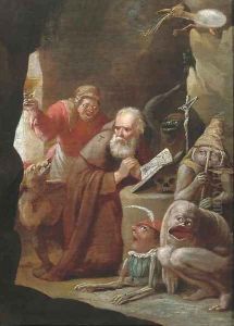 The Temptation of Saint Anthony 2 by Matheus van Helmont