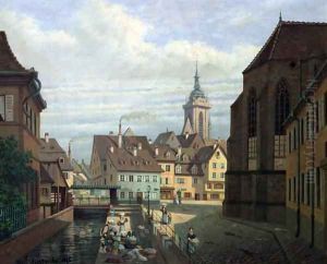 Place des Dominicains Colmar by Michel Hertrich
