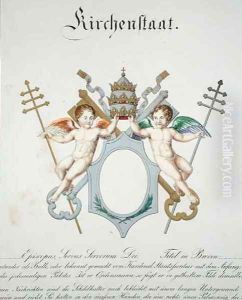 Arms of the Church State of the Vatican by C. Hildebrandt