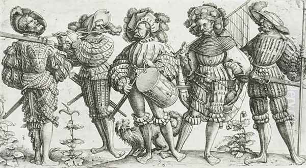 Five mercenaries in the Thirty Years War 1518-48 - view 1
