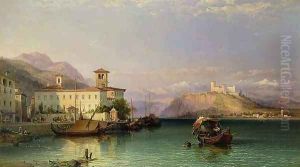 Arona and the Castle of Angera Lake Maggiore