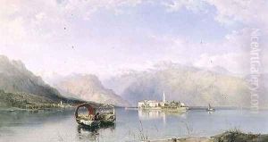 Isola Pescatori from Isola Bella on Lake Maggiore