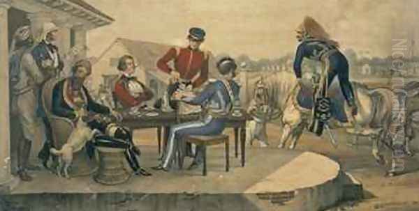 A Coffee Party at a military station in India - view 1