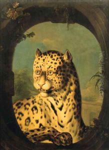 An ocelot by Jean-Baptiste Huet