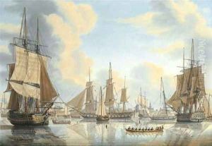 The Batavian fleet under Vice-Admiral Carel Hendrik Verhuell at Flushing