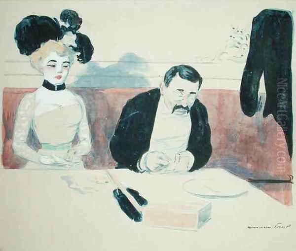 Couple in a Restaurant - view 1