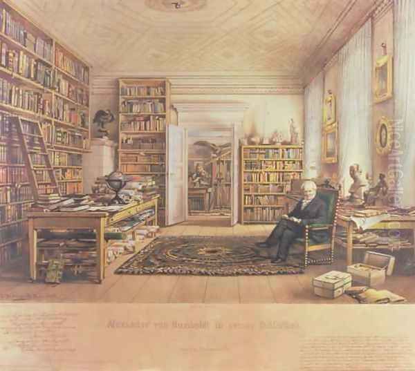 Baron von Humboldt 1769-1859 in his Library - view 1
